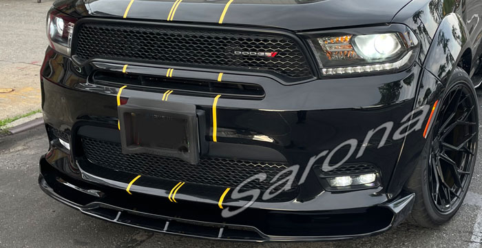 Custom Dodge Durango  SUV/SAV/Crossover Front Lip/Splitter (2017 - 2020) - $790.00 (Part #DG-066-FA)